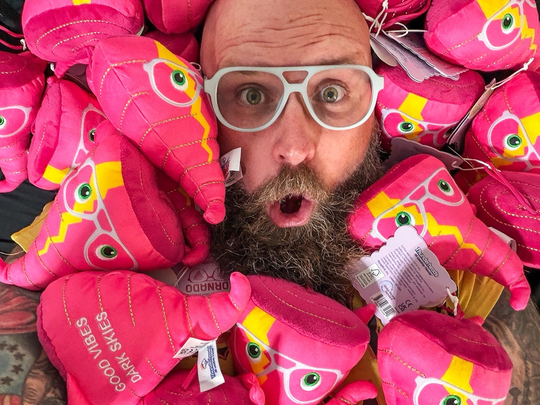 Edgar the Stormchaser Pink Tornado - professional storm chaser Limited Edition