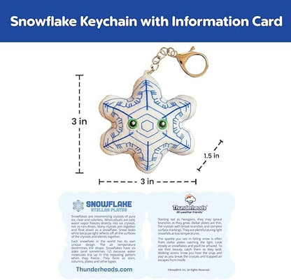 Snowflake Stellar Plates Key Chain