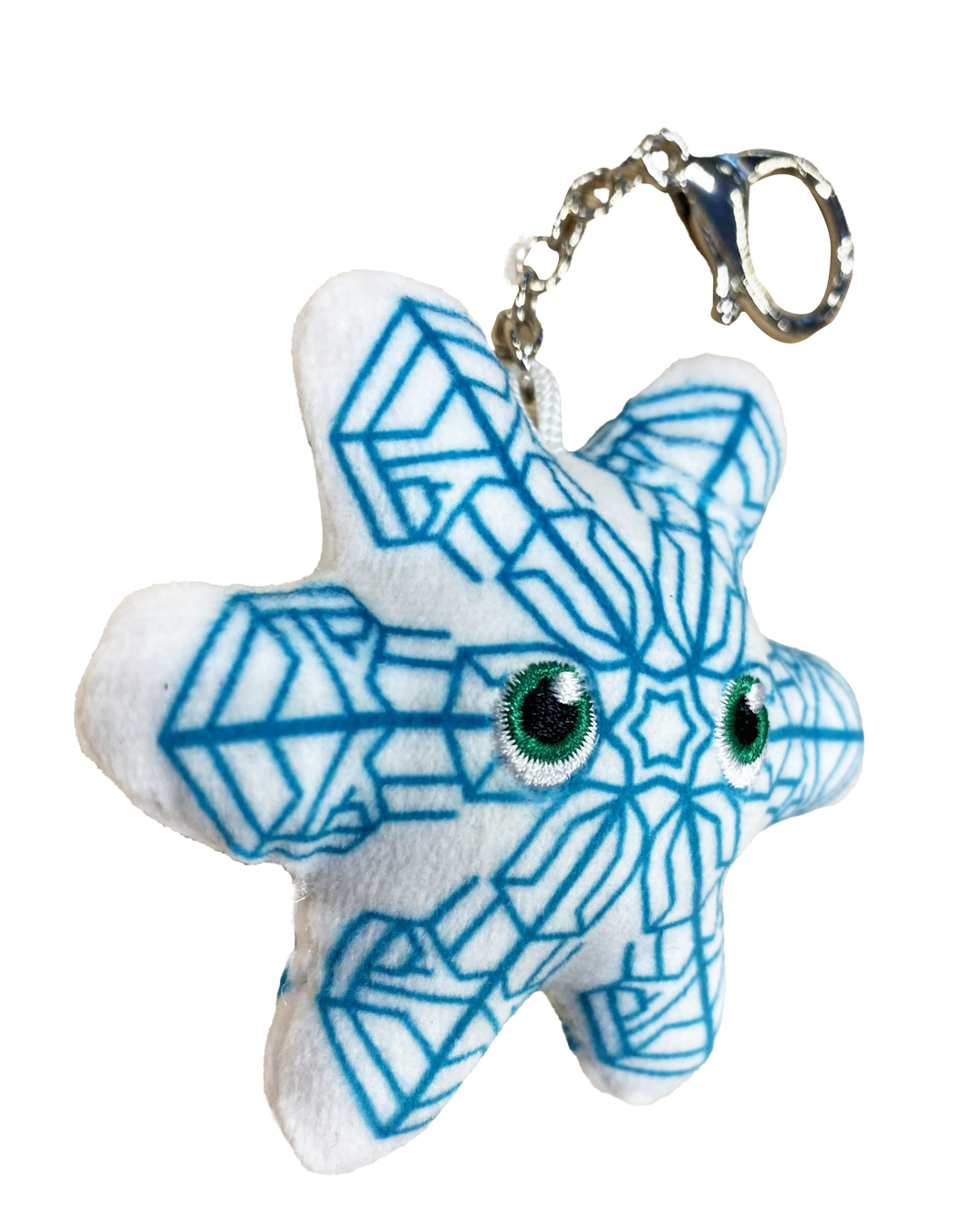 Snowflake Sectored Plates Key Chain
